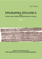 Epigraphia Zeylanica Being Lithic And Other Inscriptions Of Ceylon Vol. 3rd - Gyan Books