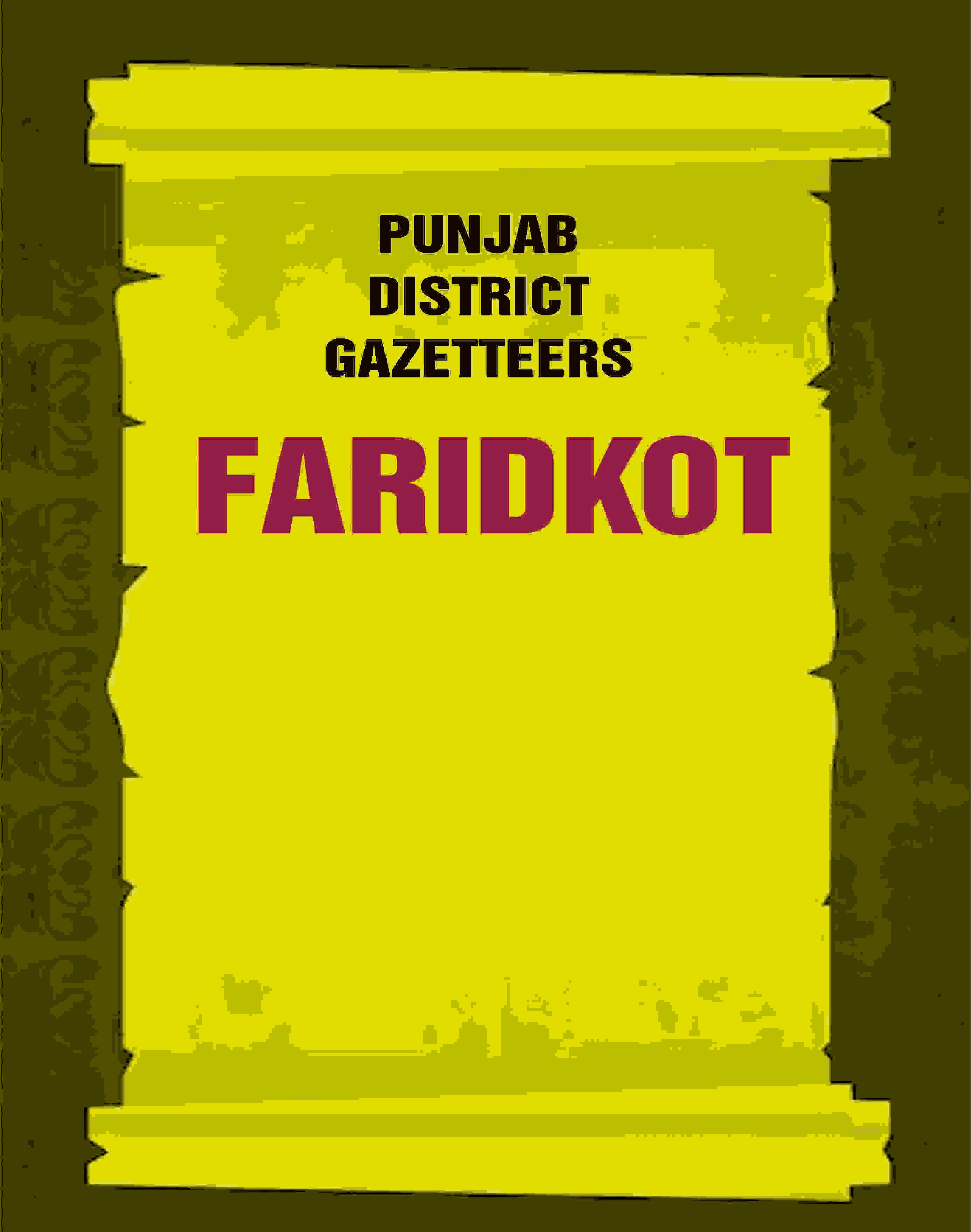 Punjab District Gazetteers: Faridkot 5th - Gyan Books