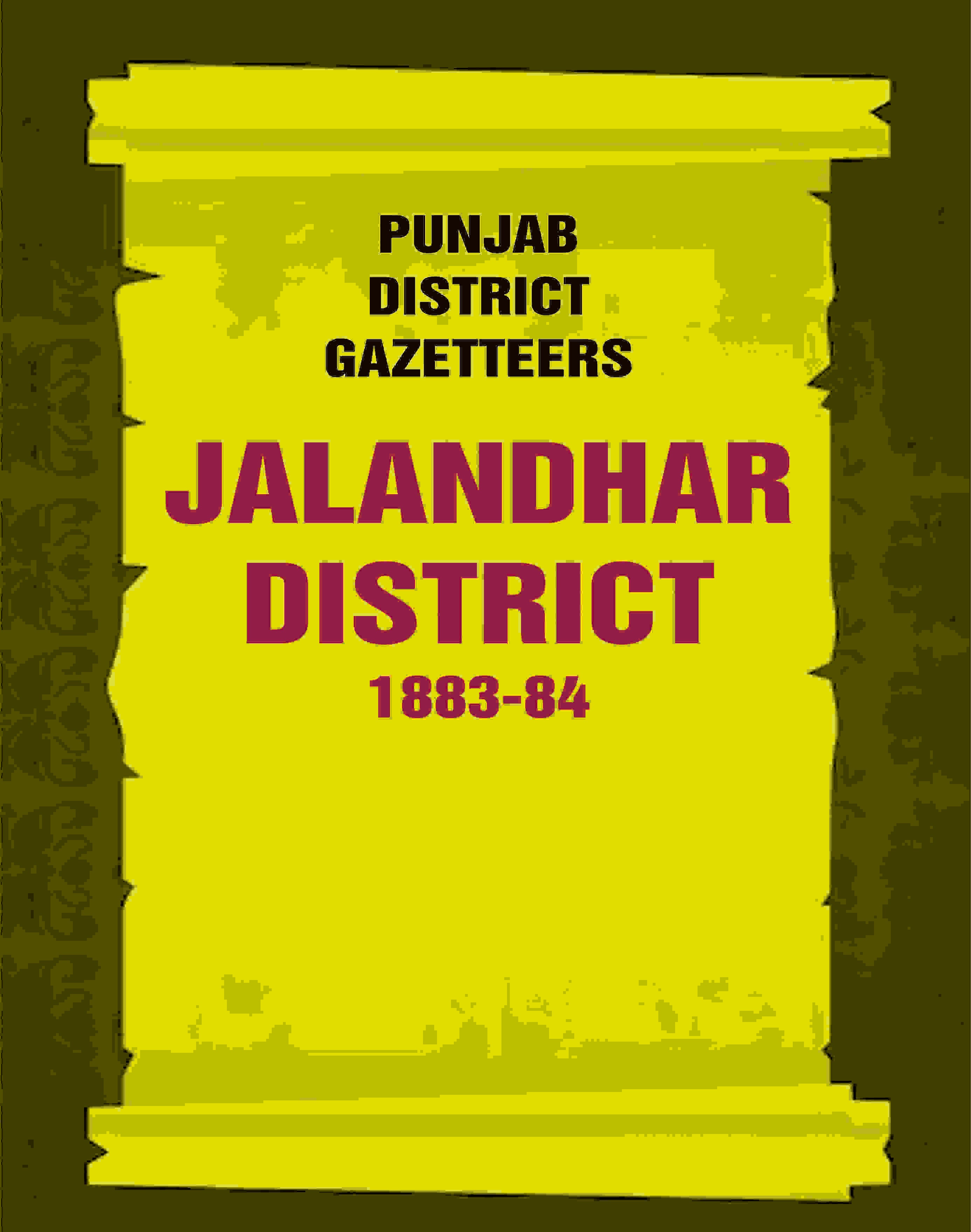 Punjab District Gazetteers: Jalandhar District 1883-84 15th - Gyan Books | Grab2Buy