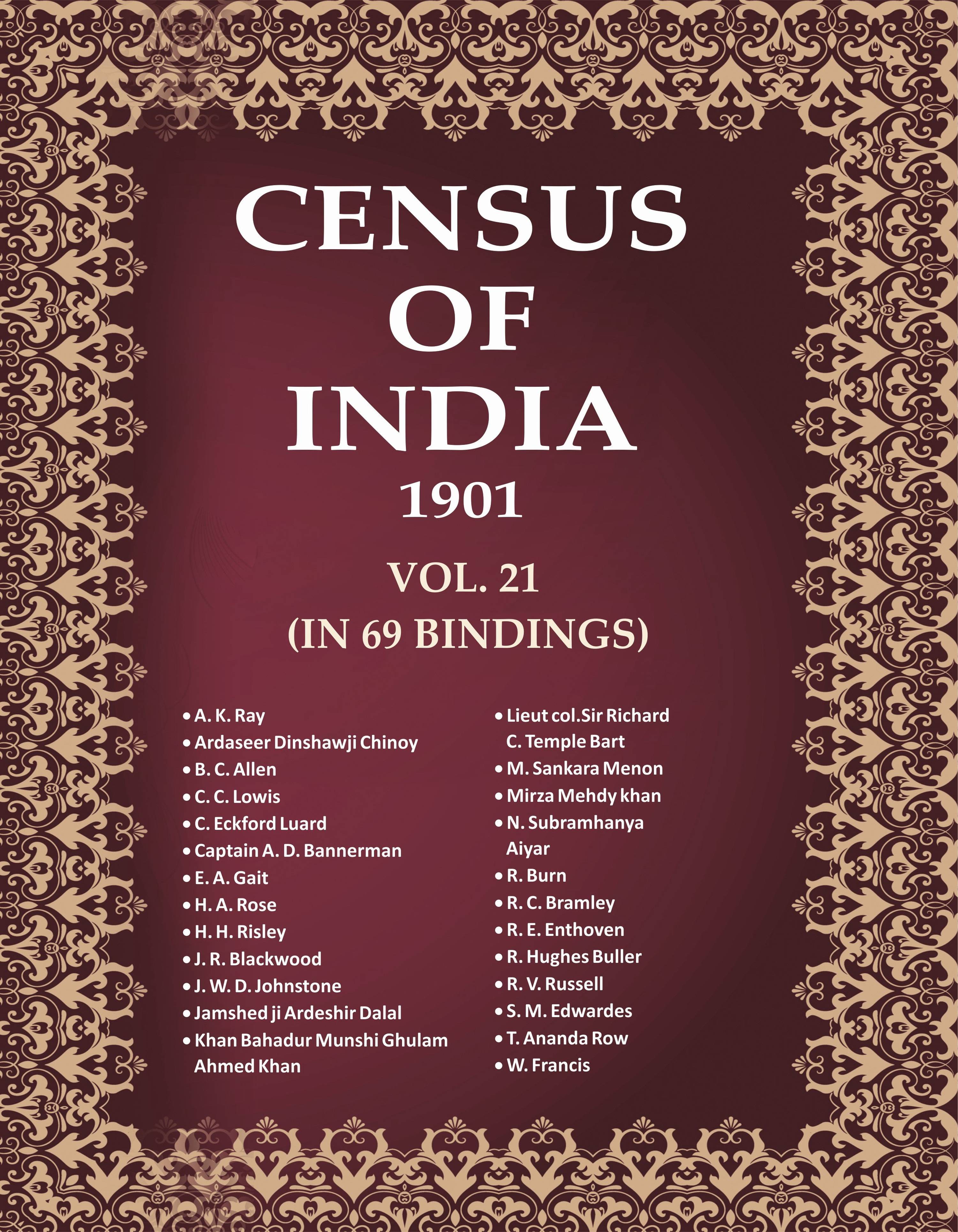 Census of India 1901 21 Vols. In 65 Bindings - Gyan Books | Grab2Buy