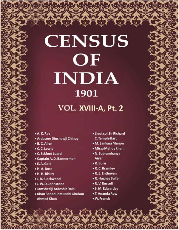 Census of India 1901: Baroda -Tables and Provincial Tables Book 44 Vol. XVIII-A, Pt. 2, B, Pt. 3 - Gyan Books