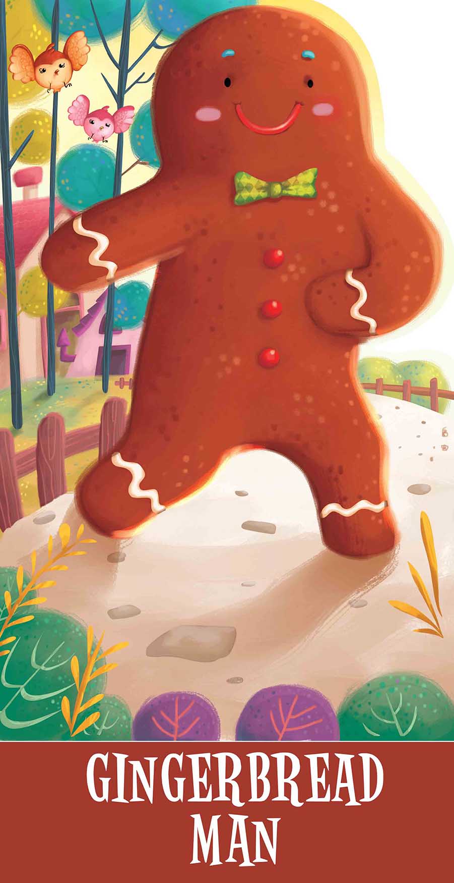 Gingerbread Man : Cutout Story Book - Om Books | Grab2Buy