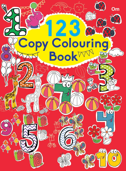 123 Copy Colouring Book - Om Books | Grab2Buy