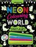 Dreamland Publications Dinosaurs Neon Colouring World Book for Kids Age 4 - 7 years with Neon Pens | Grab2Buy