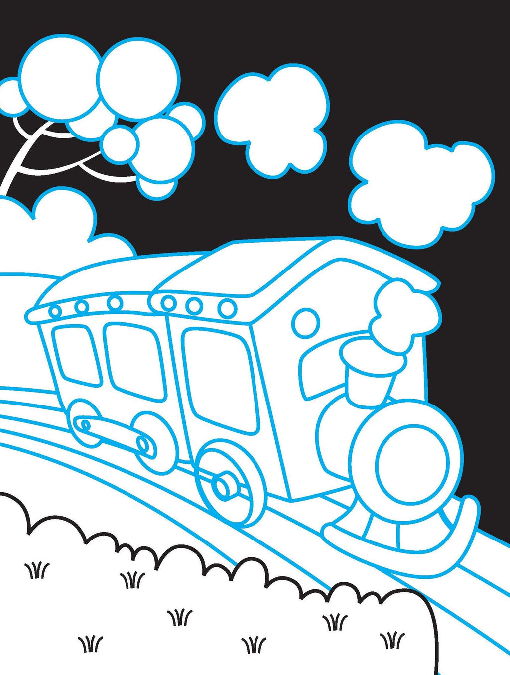 Dreamland Publications Vehicles Neon Colouring World Book for Kids Age 4 - 7 years with Neon Pens | Grab2Buy