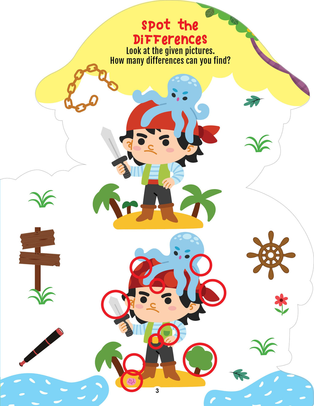 Dreamland Publications Step into the Pirates World - Activity and Colouring Fun Book for Age 4+ | Grab2Buy