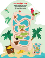 Dreamland Publications Step into the Pirates World - Activity and Colouring Fun Book for Age 4+ | Grab2Buy