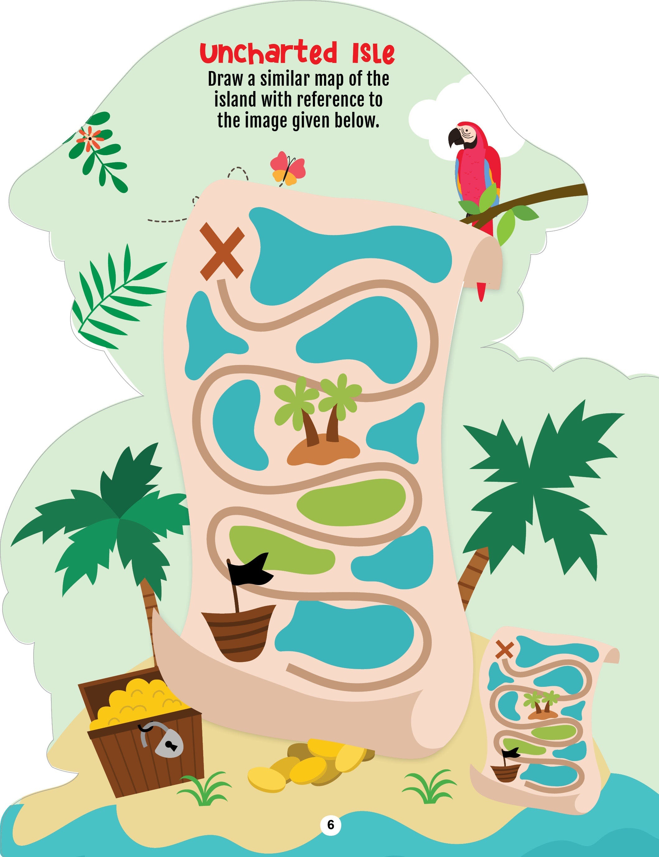 Dreamland Publications Step into the Pirates World - Activity and Colouring Fun Book for Age 4+ | Grab2Buy