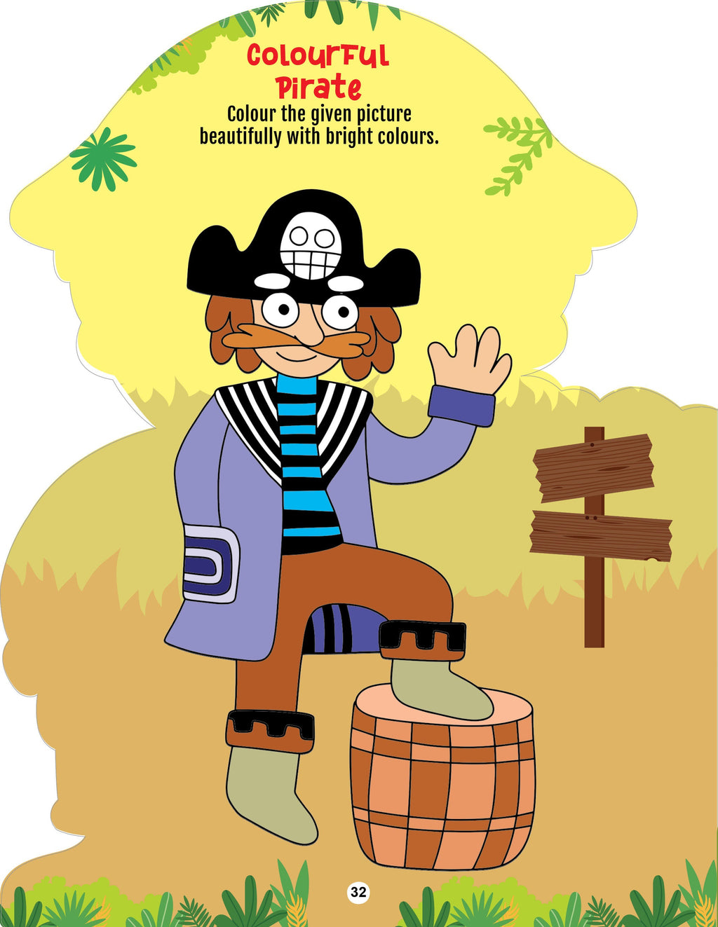 Dreamland Publications Step into the Pirates World - Activity and Colouring Fun Book for Age 4+ | Grab2Buy