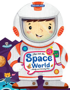 Dreamland Publications Step into the Space World - Activity and Colouring Fun Book for Age 4+ | Grab2Buy
