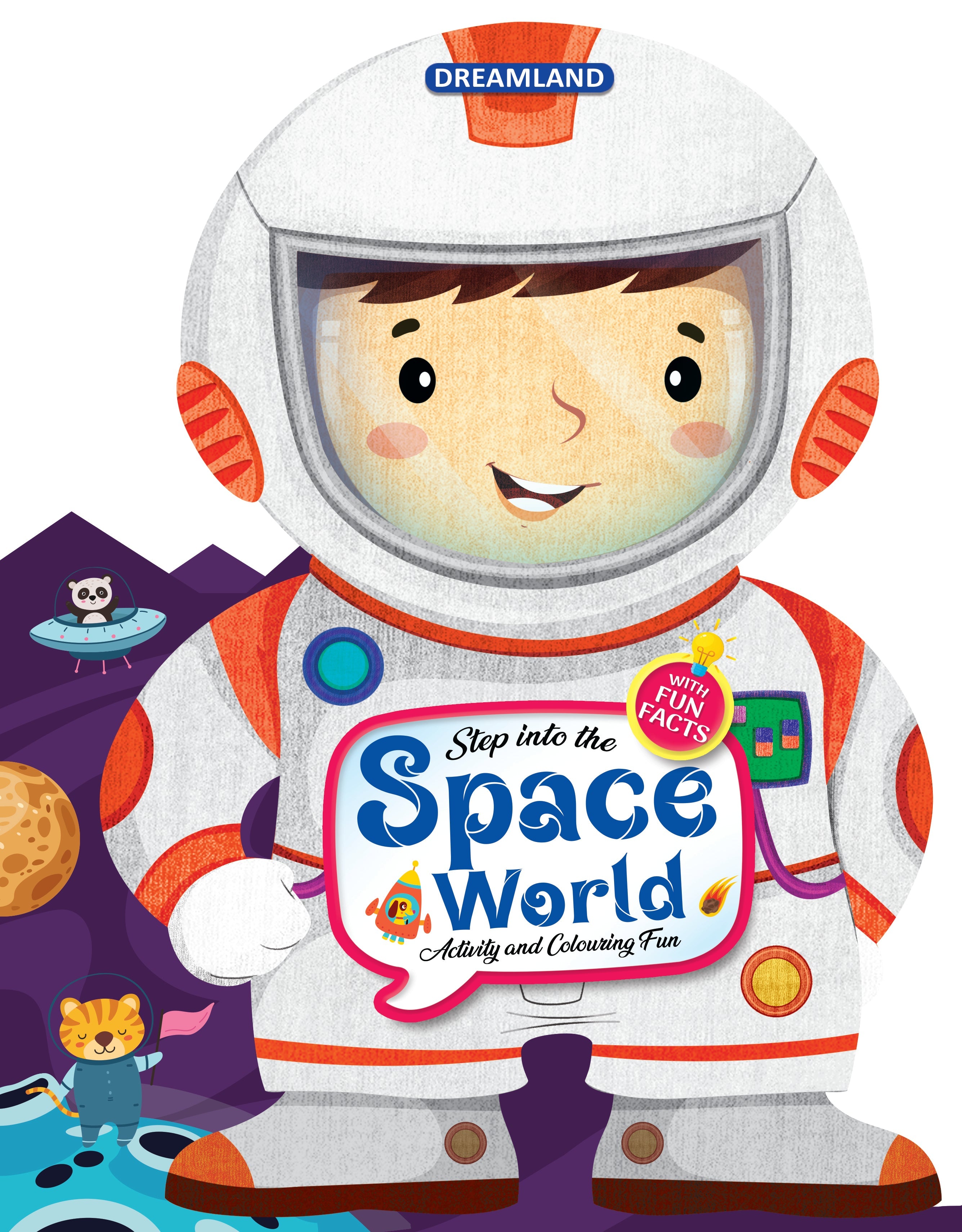 Dreamland Publications Step into the Space World - Activity and Colouring Fun Book for Age 4+ | Grab2Buy