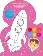 Dreamland Publications Step into the Space World - Activity and Colouring Fun Book for Age 4+ | Grab2Buy
