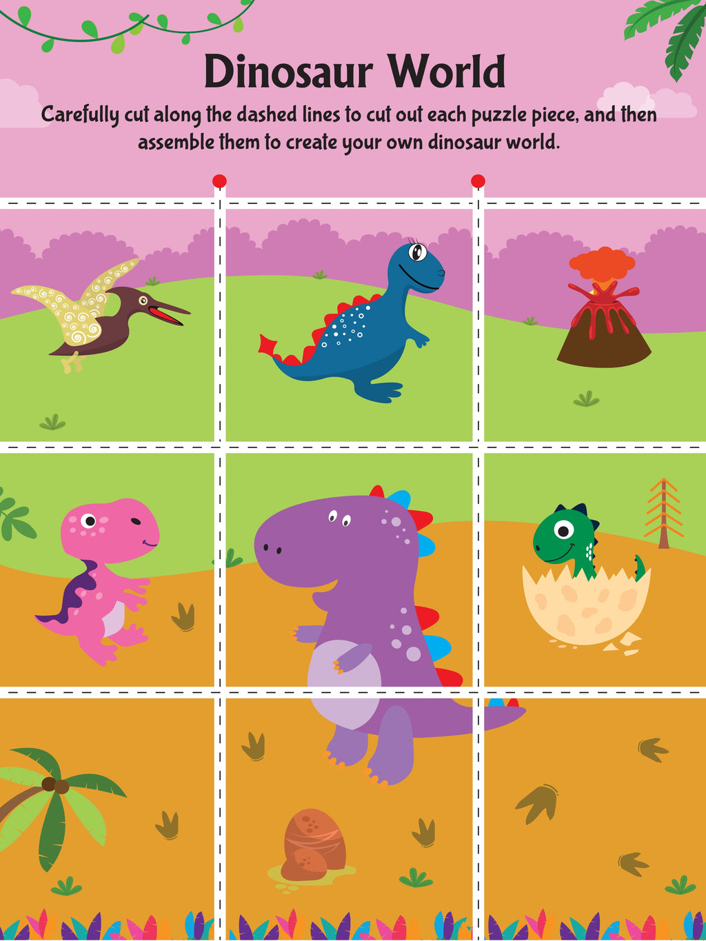 Dreamland Publications Daring Dino Scissors Skills Activity Book for Kids Age 4 - 7 years | With Child- Safe Scissors, Games and Mask | Grab2Buy