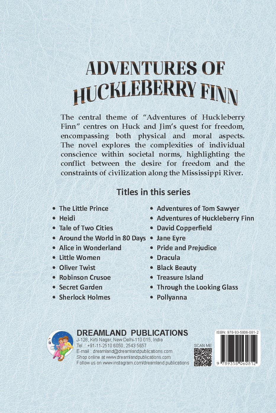 Dreamland Publications Adventure of Huckleberry Finn - Illustrated Abridged Classics for Children with Practice Questions | Grab2Buy