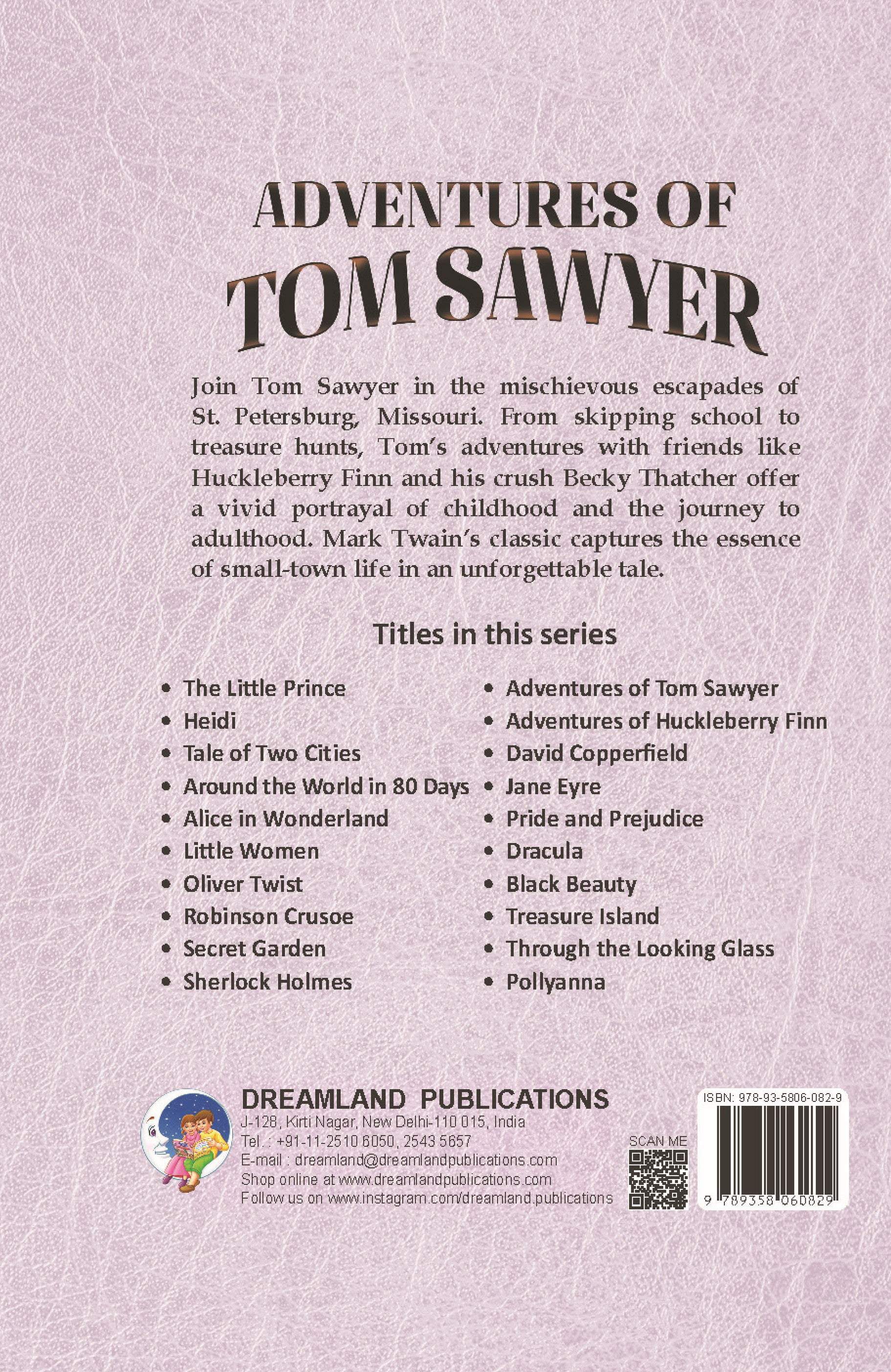 Dreamland Publications Adventures of Tom Sawyer - Illustrated Abridged Classics for Children with Practice Questions | Grab2Buy