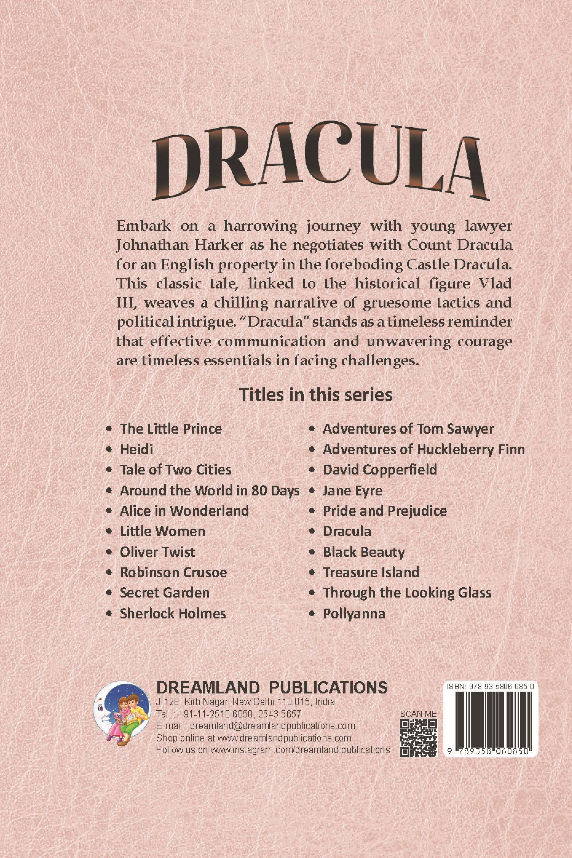 Dreamland Publications Dracula - Illustrated Abridged Classics for Children with Practice Questions | Grab2Buy