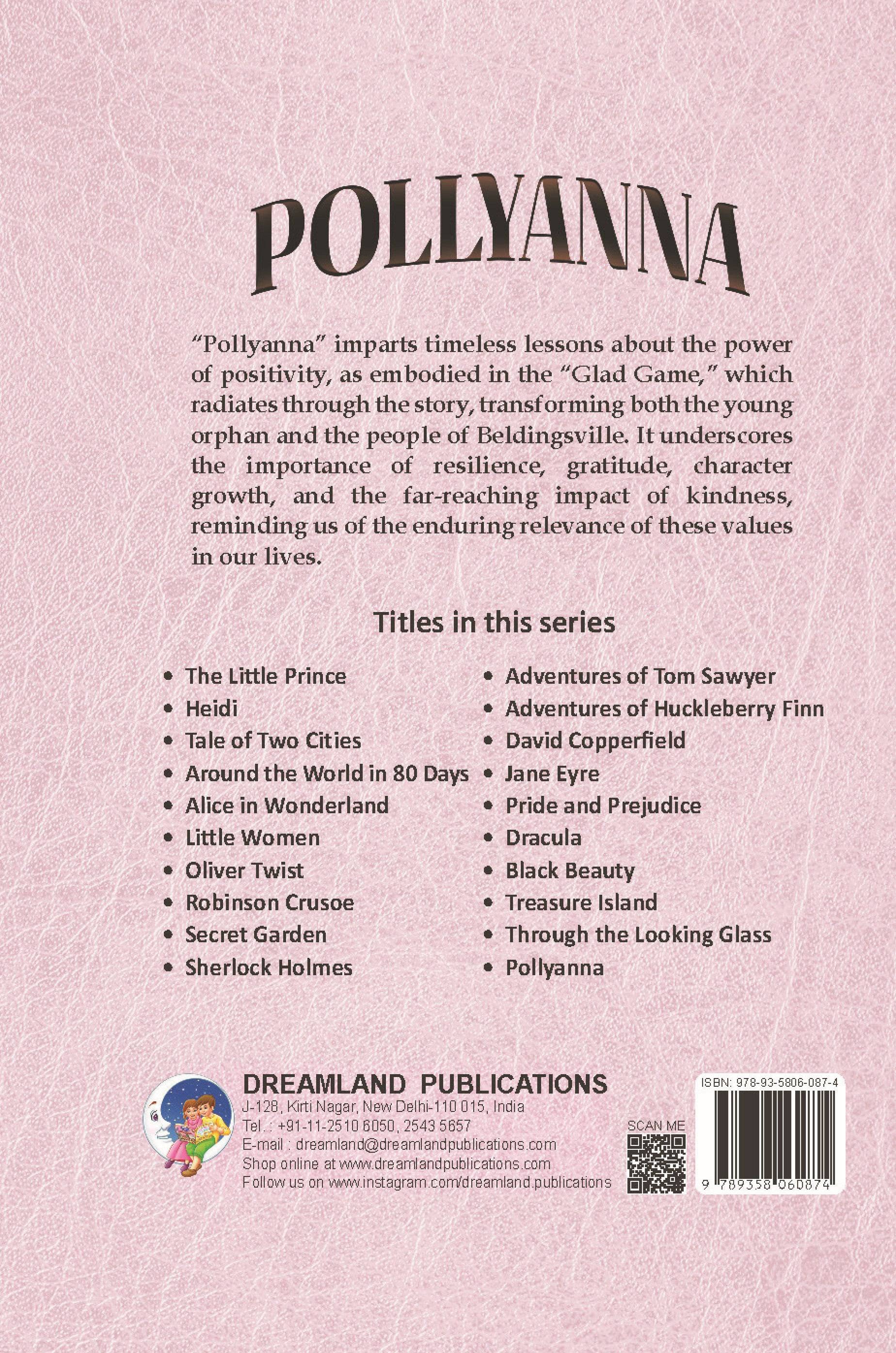 Dreamland Publications Pollyanna - Illustrated Abridged Classics for Children with Practice Questions | Grab2Buy