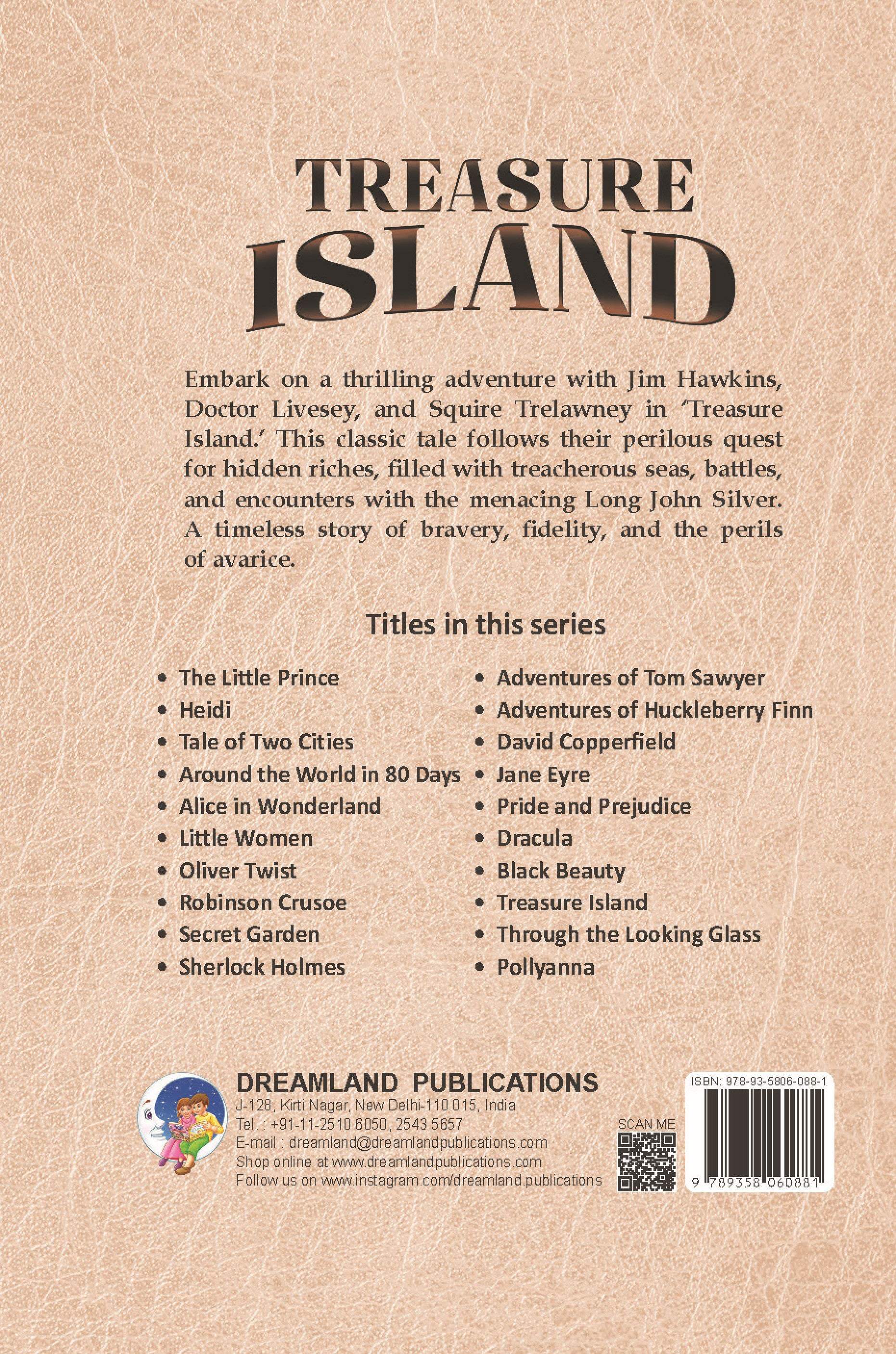 Dreamland Publications Treasure Island - Illustrated Abridged Classics for Children with Practice Questions | Grab2Buy