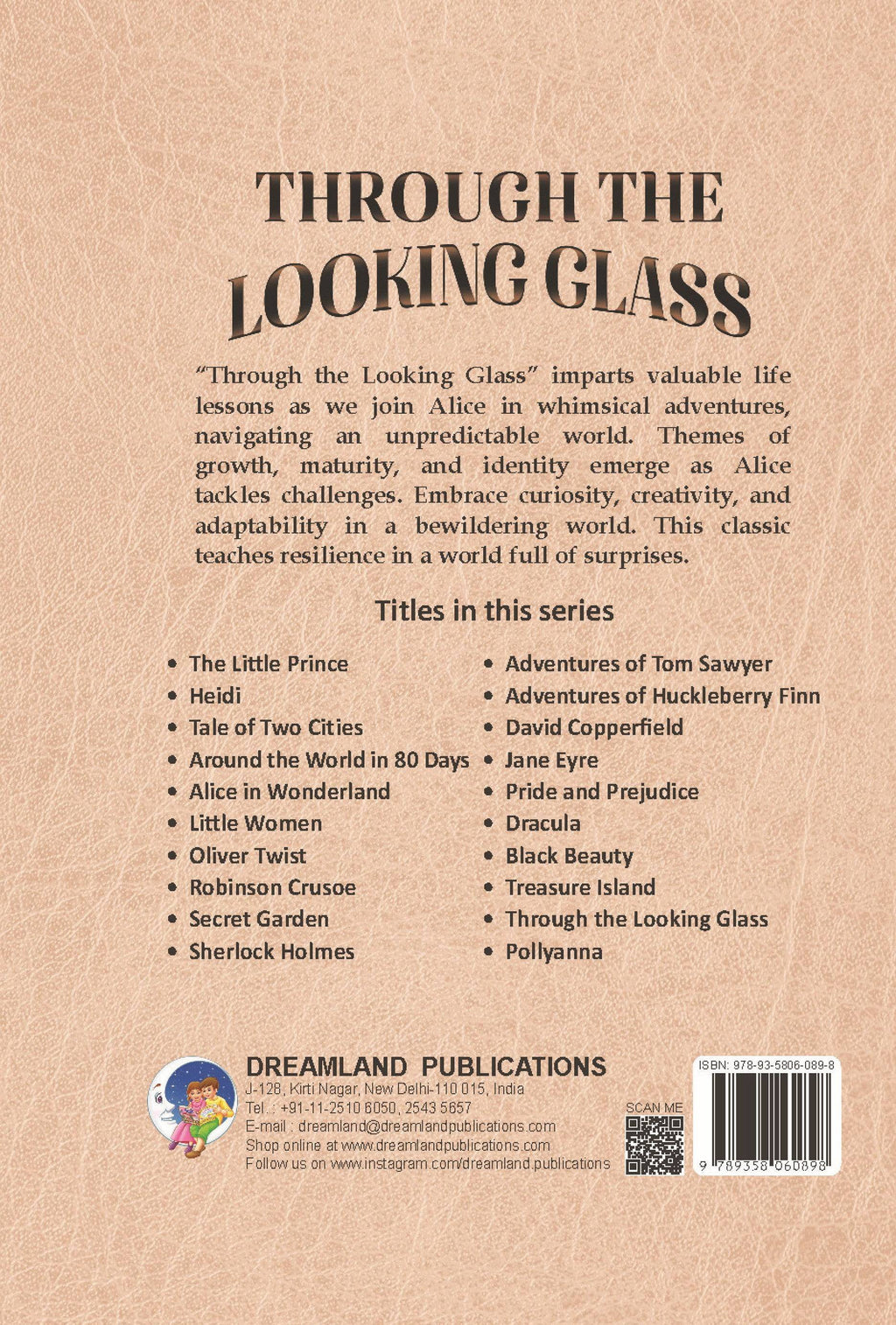 Dreamland Publications Through the Looking Glass - Illustrated Abridged Classics for Children with Practice Questions | Grab2Buy