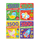Dreamland Publications 1500 Mosaic Stickers with Colouring Fun Books Pack - A Set of 4 Books | Grab2Buy