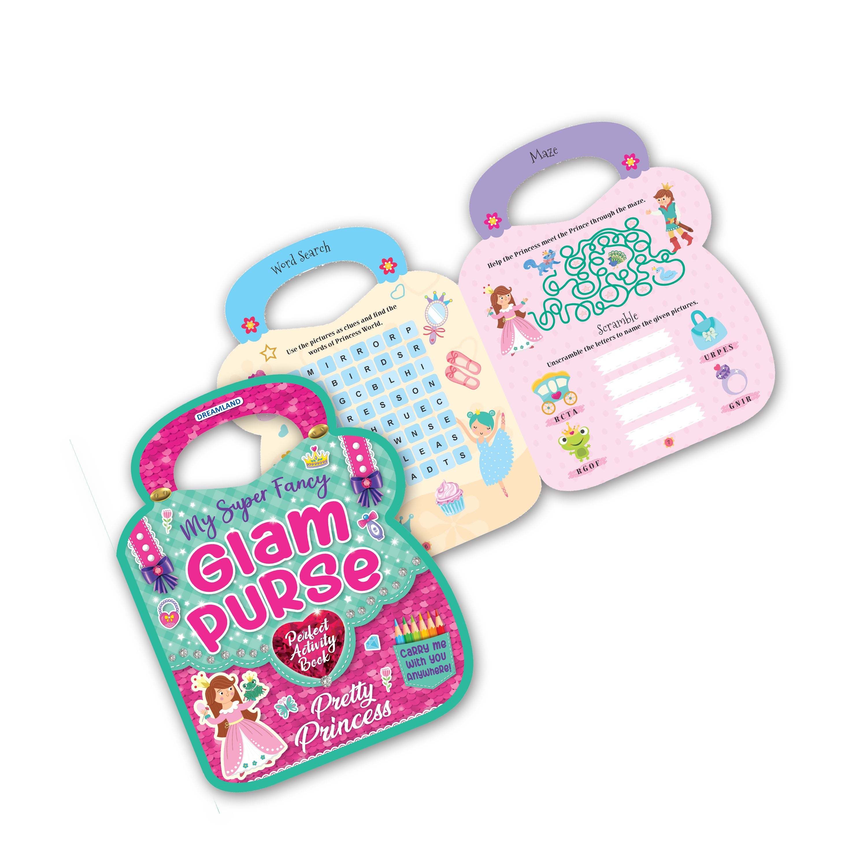 Dreamland Publications My Super Fancy Glam Purse Books Pack- A Set of 4 Books | Grab2Buy