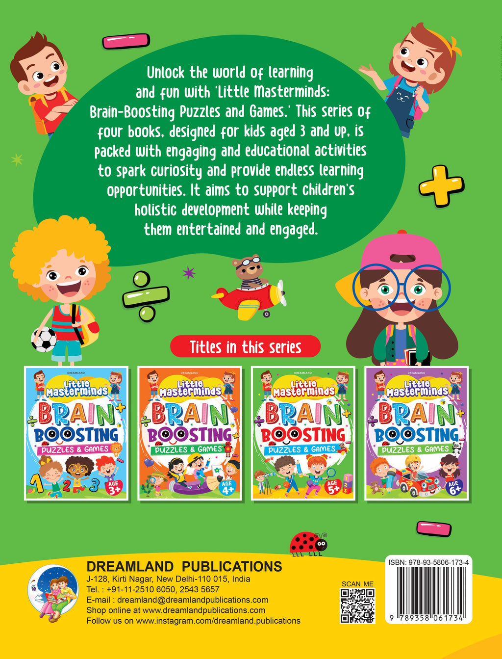 Dreamland Publications Little Masterminds: Brain Boosting Puzzles & Games Activity Book for Kids Age 5 and Up | Grab2Buy