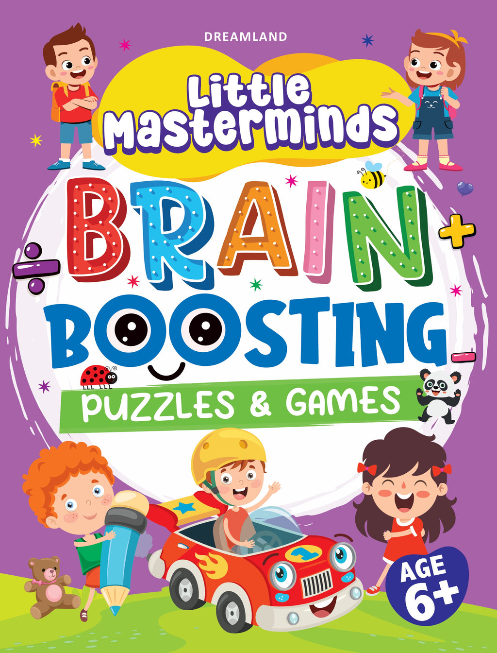 Dreamland Publications Little Masterminds: Brain Boosting Puzzles & Games Activity Book for Kids Age 6 and Up | Grab2Buy