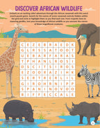 Dreamland Publications Wildlife Wonders Activity Book for Kids Age 5 -10 years