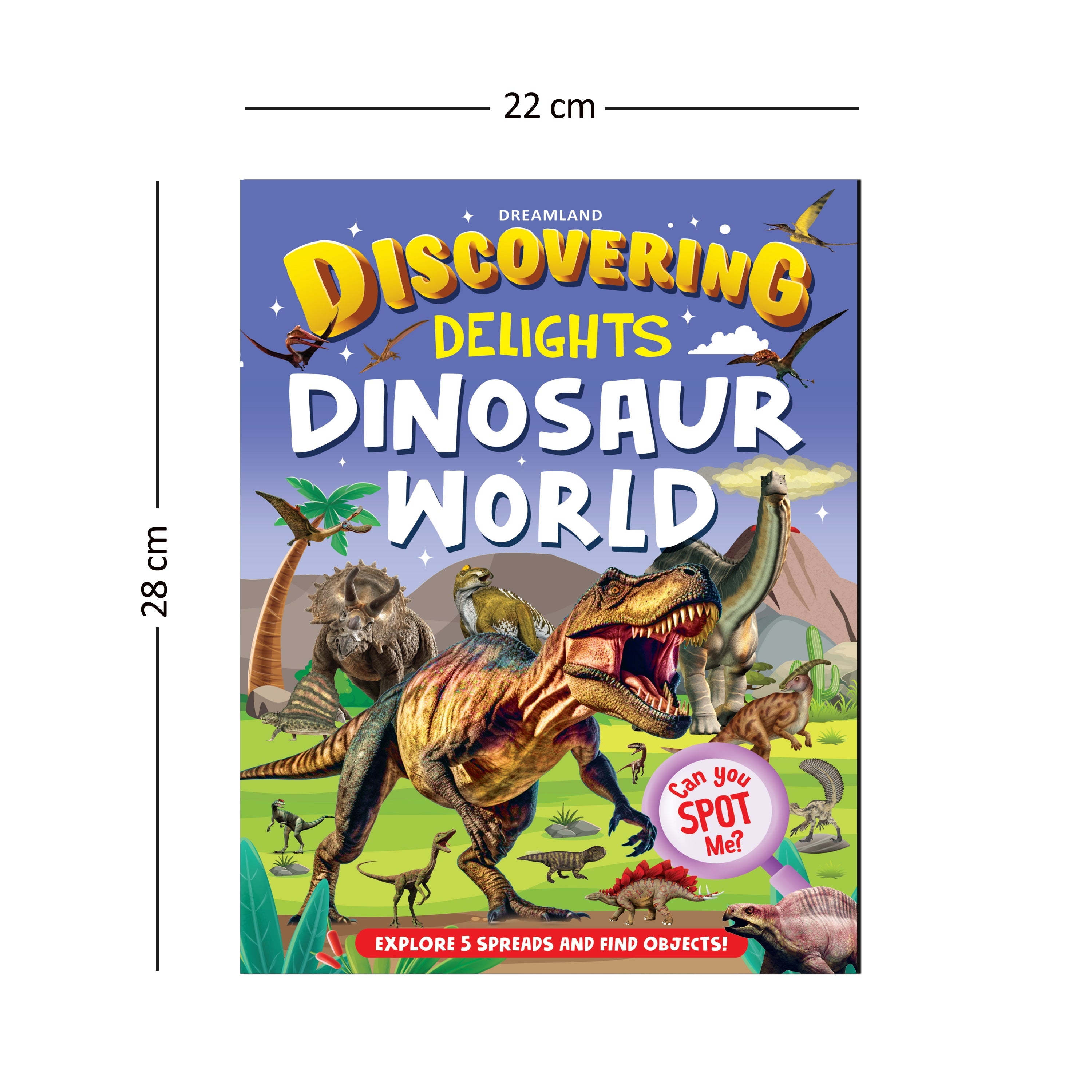 Dreamland Publications Dinosaur World Discovering Delights Flap Book for Kids Age 4 - 10 years | Grab2Buy