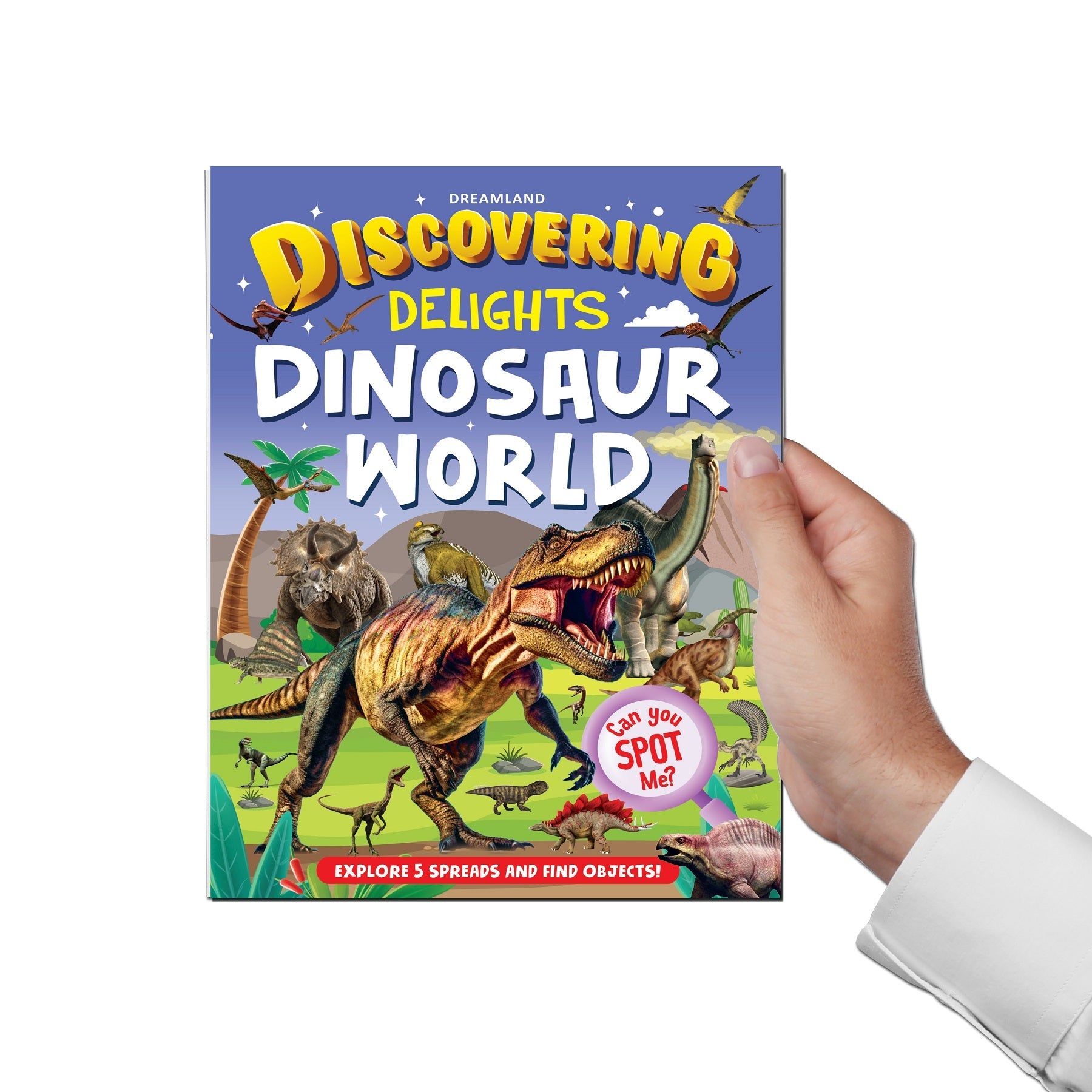 Dreamland Publications Dinosaur World Discovering Delights Flap Book for Kids Age 4 - 10 years | Grab2Buy
