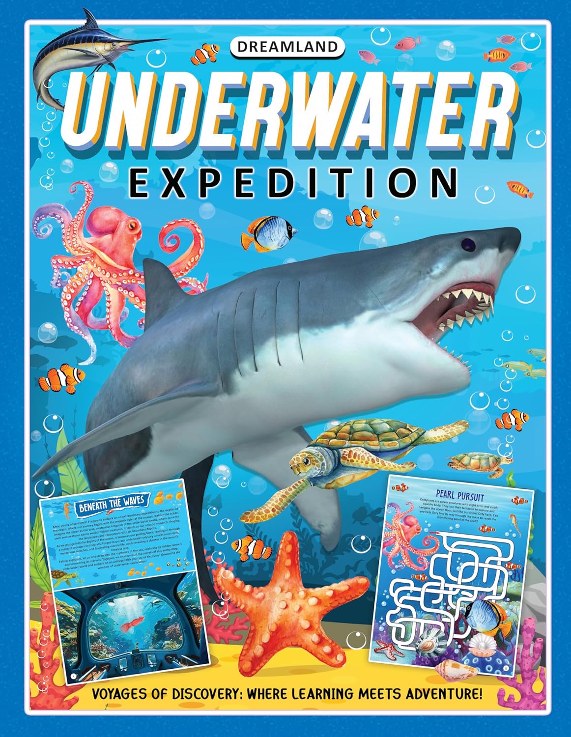 Dreamland Publications Underwater Expedition Activity Book for Kids Age 5 -10 years | Grab2Buy