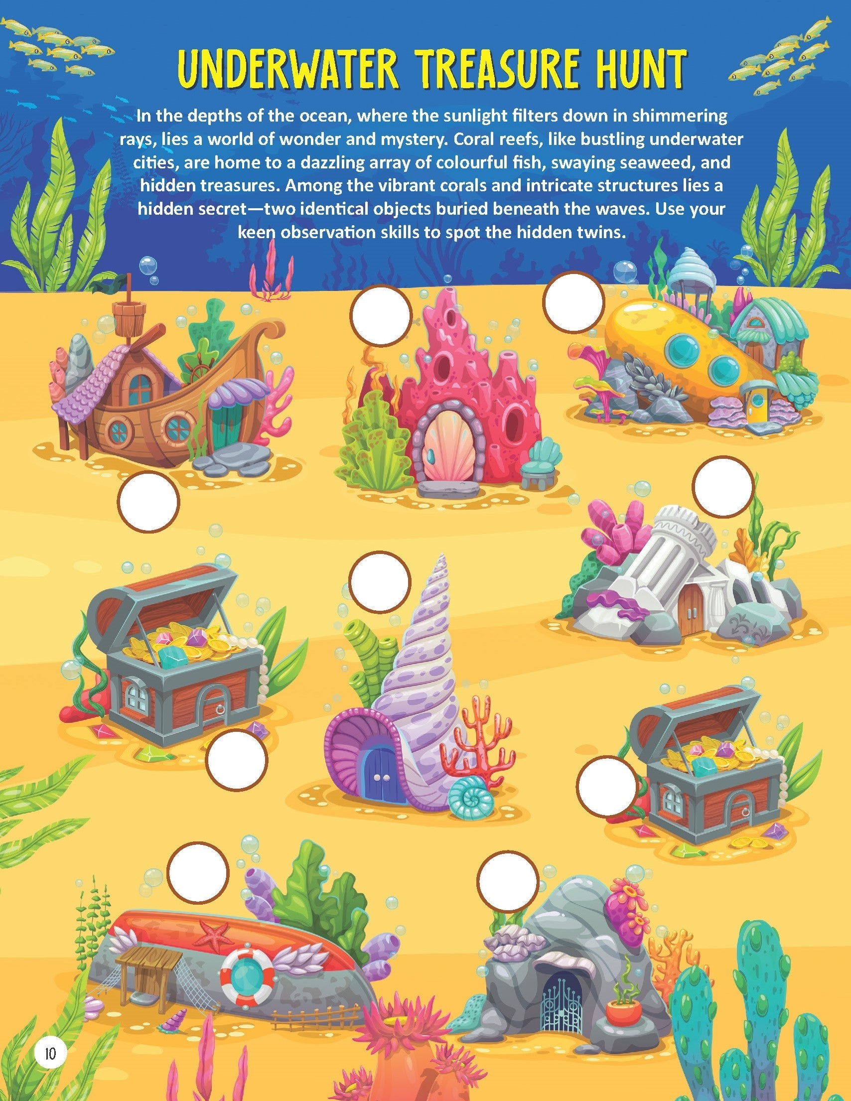 Dreamland Publications Underwater Expedition Activity Book for Kids Age 5 -10 years | Grab2Buy