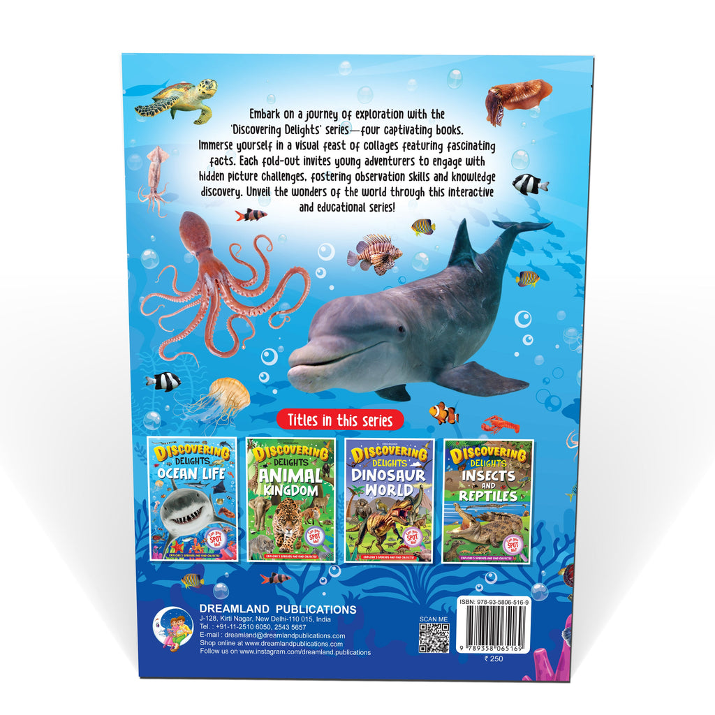 Dreamland Publications Ocean Life Discovering Delights Flap Book for Kids Age 4 - 10 years | Grab2Buy