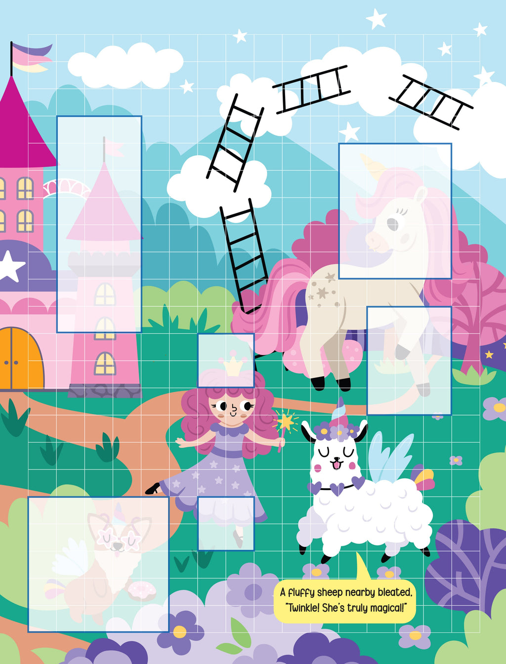 Dreamland Publications Pixel Sticker Activity Book: Twinkle's Dream – Over 1,400 Stickers for Kids Age 4+ | Magical Pixel Art Scenes, Sticker Puzzles | Grab2Buy
