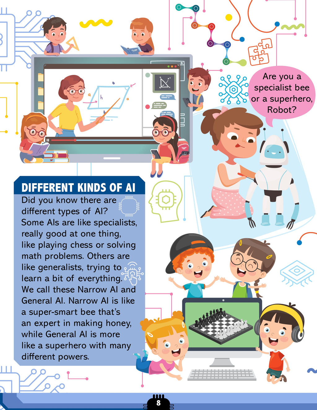 Dreamland Publications Artificial Intelligence Activity Book for Kids Age 7+ - Activities about AI, Computers and Machine Learning | Grab2Buy