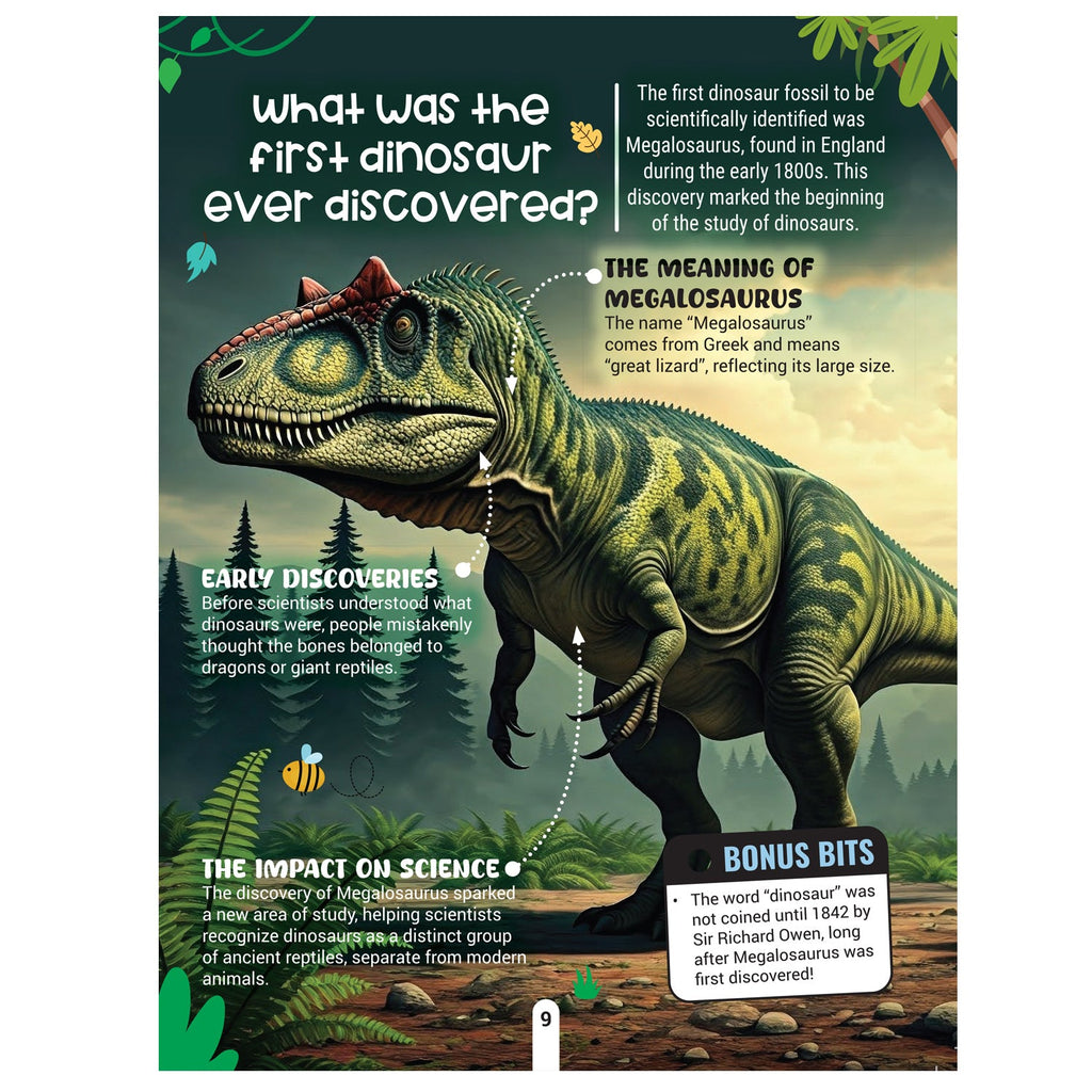 Dreamland Publications Factopedia: Dino Discovery – Fascinating Dinosaur Facts for Kids Age 6+ | Learn About Prehistoric Giants with Fun, Easy-to-Understand Info | Grab2Buy
