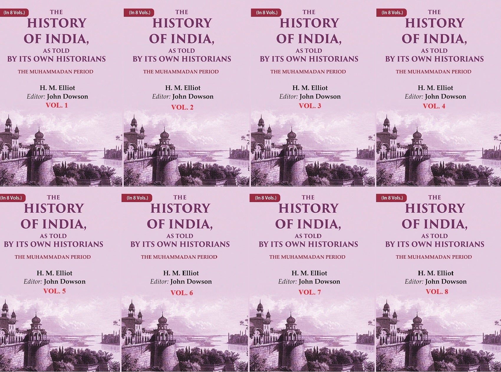 The History of India, as Told by its Own Historians: The Muhammadan Period 8 Vols. Set - Gyan Books