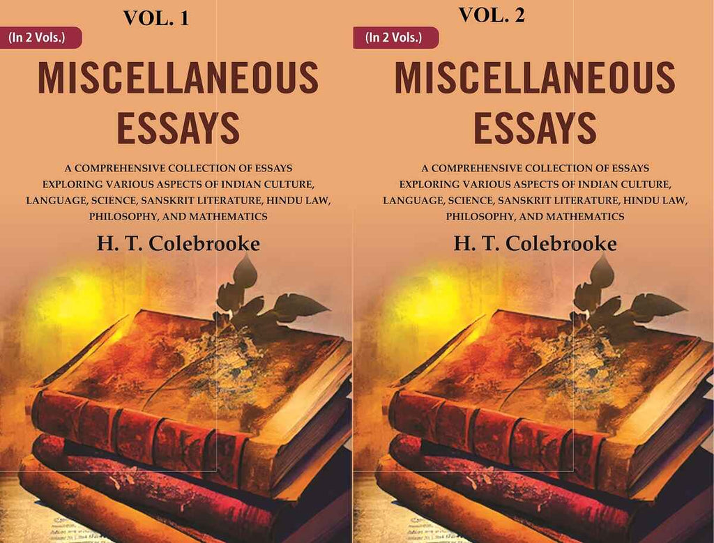 Miscellaneous Essays: A Comprehensive Collection Of Essays Exploring Various Aspects Of Indian 2 Vols. Set - Gyan Books | Grab2Buy