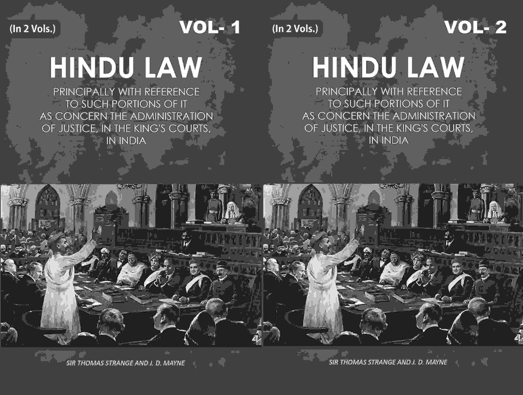 Hindu Law: Principally With Reference To Such Portions Of It As Concern The Administration 2 Vols. Set - Gyan Books