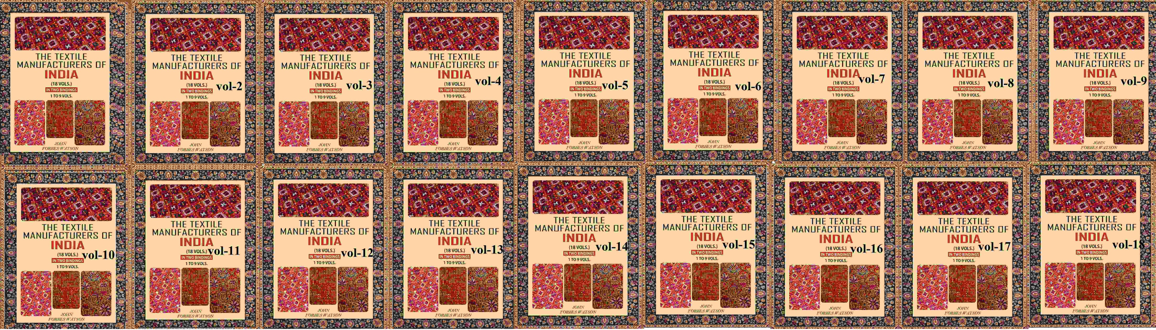 The Textile Manufacturers of India In Two Binding (Set) 1 To 9 Vol Or 10 to 18 vol - Gyan Books