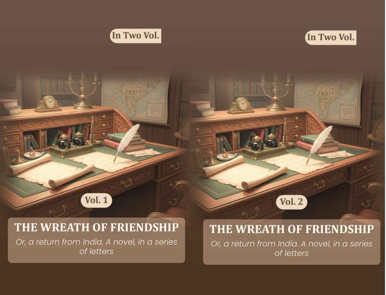 The wreath of friendship: Or, a return from India. A novel, in a series of letters (2 Vols. Set) - Gyan Books