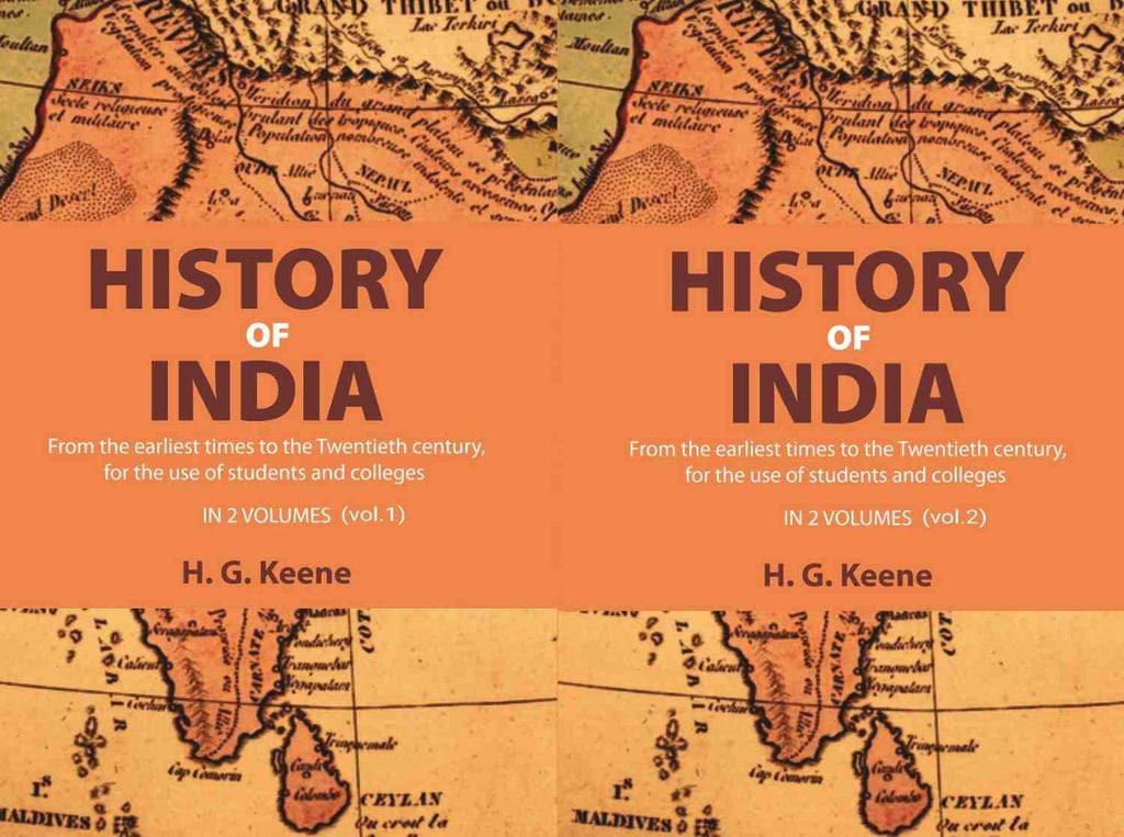 History of India: From the earliest times to the Twentieth century, for the use of students and colleges (2 Vols. Set) - Gyan Books