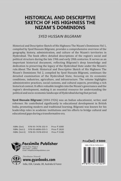 Historical And Descriptive Sketch of His Highness The Nizam'S Dominions (2 Vols. Set) - Gyan Books