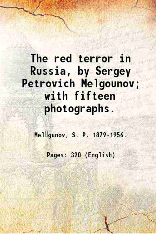 The Red Terror In Russia - Gyan Books