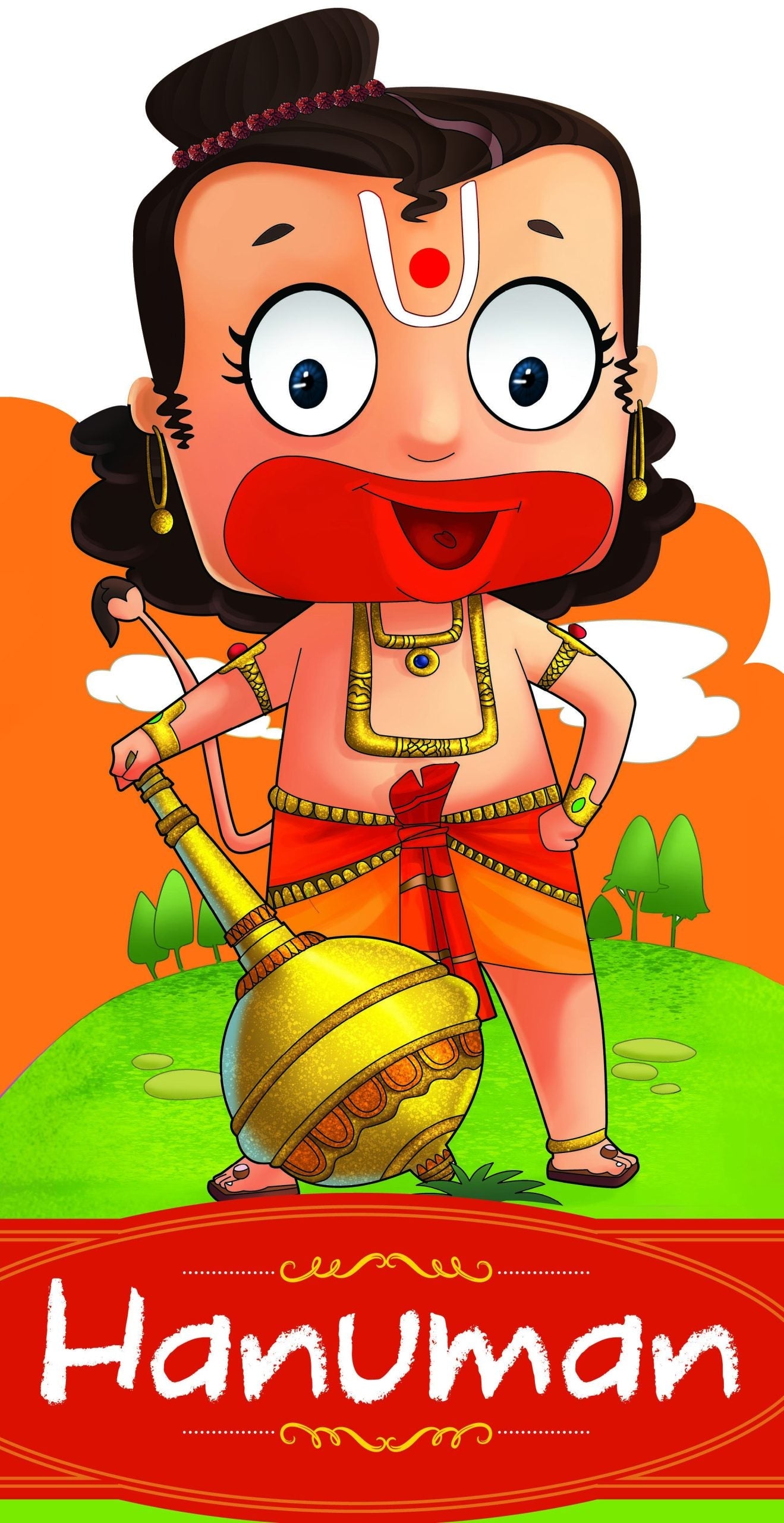 Hanuman : Cutout Story Book - Om Books | Grab2Buy