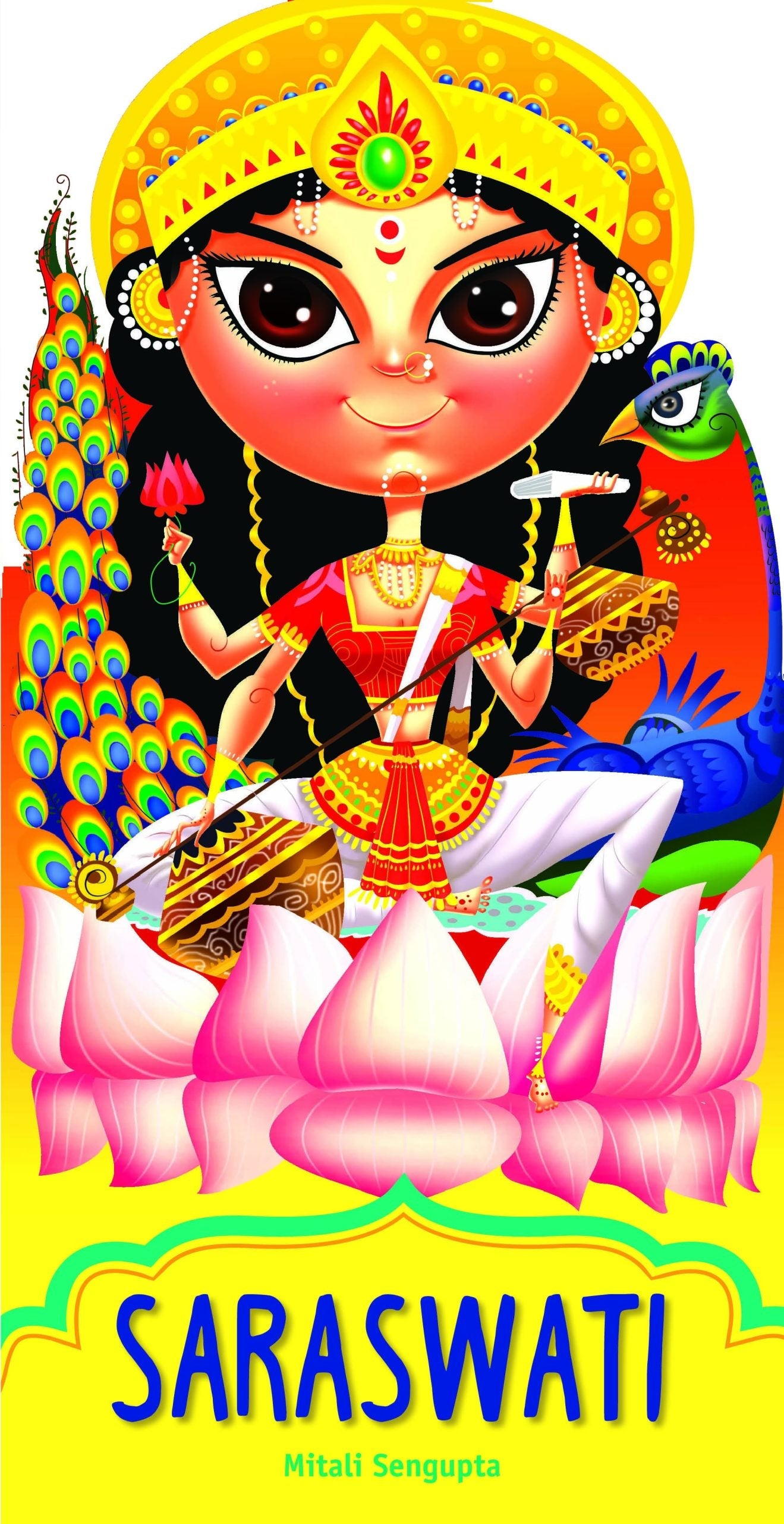 Saraswati : Cutout Story Book - Om Books | Grab2Buy