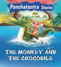 The Monkey and the Crocodile : Panchatantra Stories - Om Books