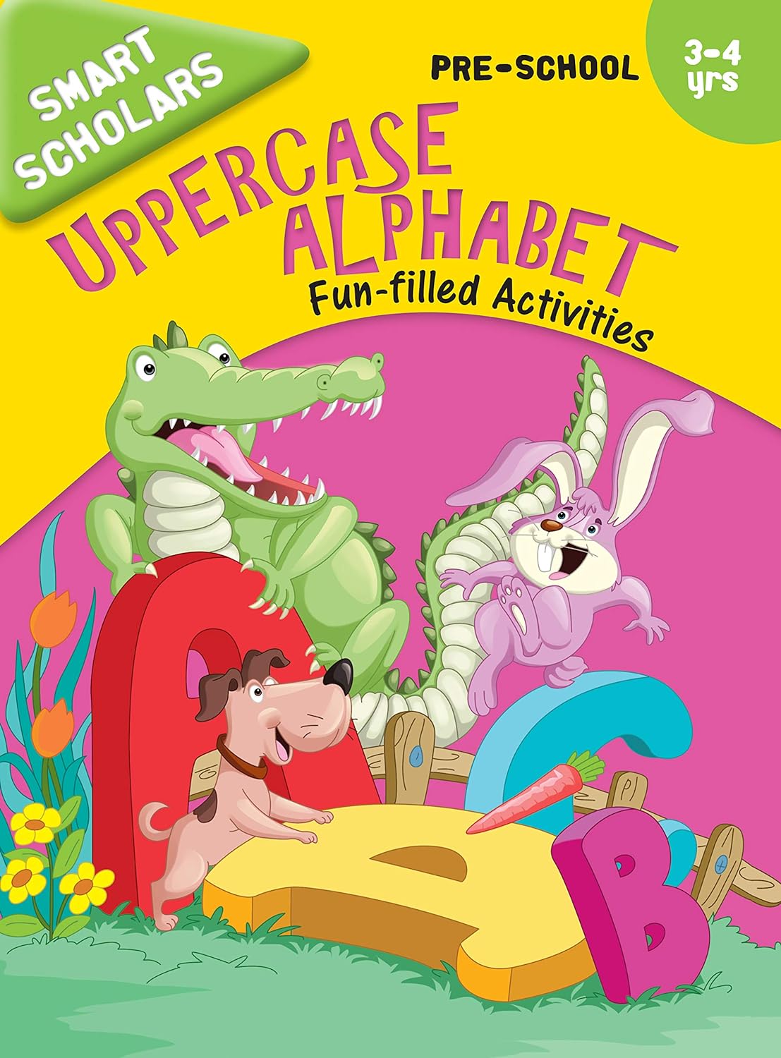 Smart Scholars Pre-School Uppercase Alphabet - Om Books | Grab2Buy