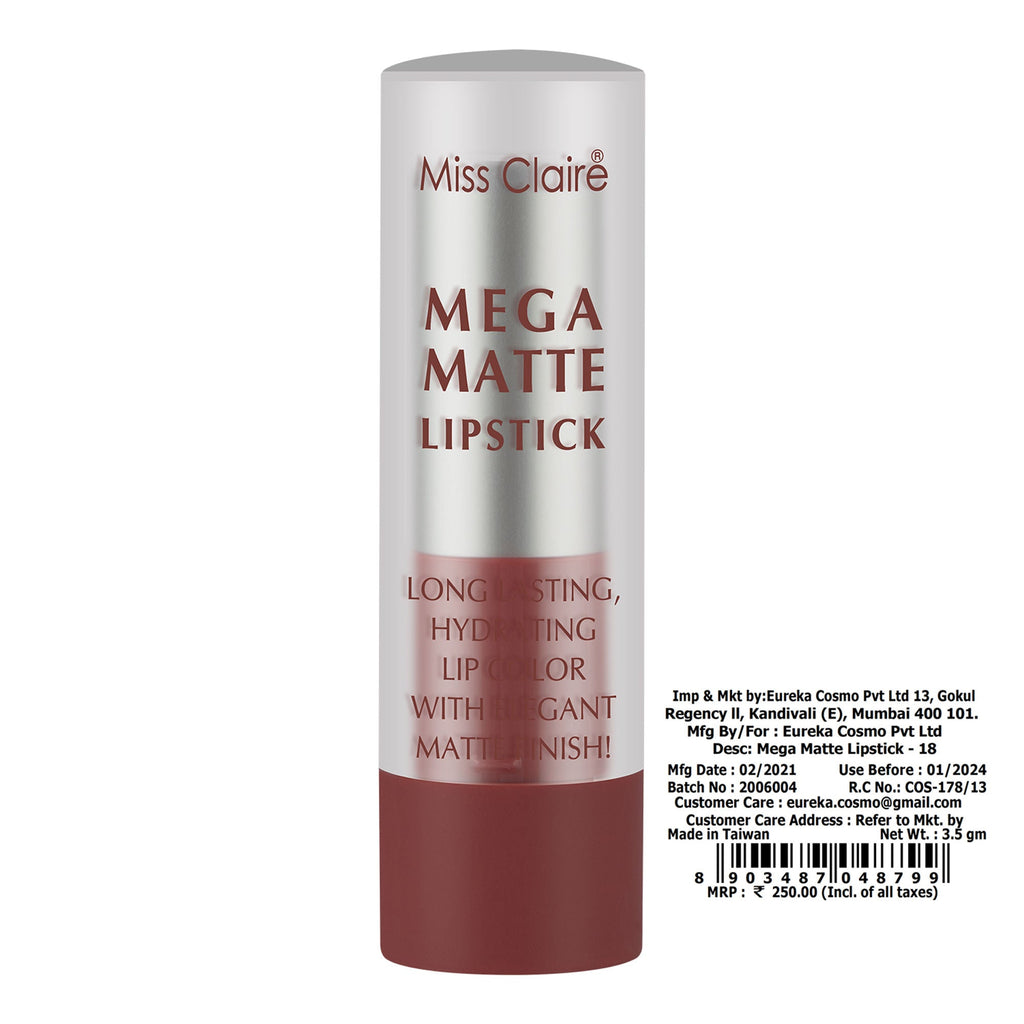 Miss Claire Mega Matte Lipstick - 18