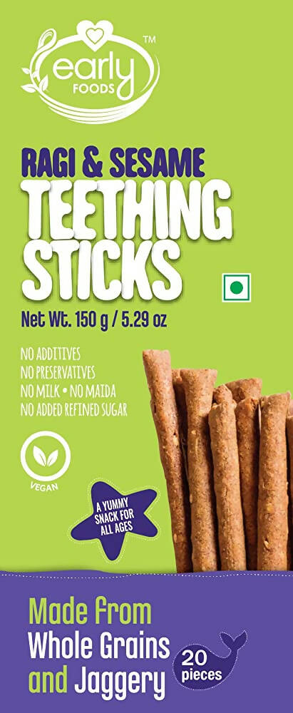 Early Foods Ragi & Sesame Teething Sticks | Grab2Buy